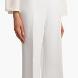 Khaite - Walter Pant in Chalk Crepe
