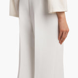 Khaite - Walter Pant in Chalk Crepe