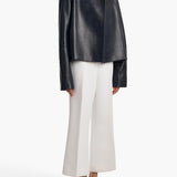 Khaite - Walter Pant in Chalk Crepe