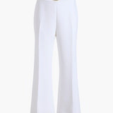 Khaite - Walter Pant in Chalk Crepe