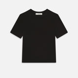 FRAME - The Rib Baby Tee -- Black
