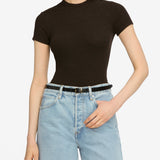 FRAME - The Rib Baby Tee -- Coffee