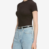FRAME - The Rib Baby Tee -- Coffee