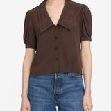 FRAME - The Sailor Blouse -- Coffee