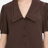 FRAME - The Sailor Blouse -- Coffee