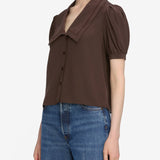 FRAME - The Sailor Blouse -- Coffee