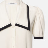 FRAME - Sailor Blouse -- Cream Multi