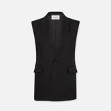FRAME - Oversized Vest -- Black