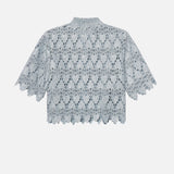 FRAME - The Lace Button Up Shirt -- Sky Blue