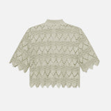 FRAME - The Lace Button Up Shirt -- Soft Mint