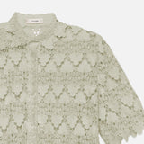 FRAME - The Lace Button Up Shirt -- Soft Mint
