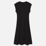 FRAME - The Jersey Nipped Dress -- Black