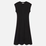 FRAME - The Jersey Nipped Dress -- Black