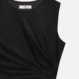 FRAME - The Mesh Twist Tank -- Black