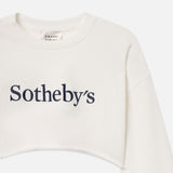 FRAME - Sotheby’s Women's Cropped Sweatshirt -- Cream