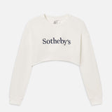 FRAME - Sotheby’s Women's Cropped Sweatshirt -- Cream