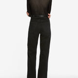 FRAME - The Sheer Stripe Sweater -- Black