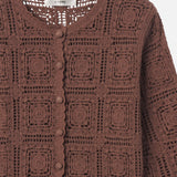 FRAME - The Crochet Cardi -- Caramel
