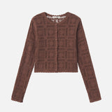 FRAME - The Crochet Cardi -- Caramel