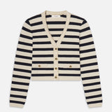 FRAME - The Harbor Cardigan -- Navy Multi