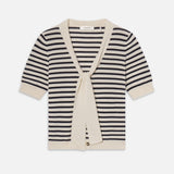 FRAME - The Sailor Tie Cardi -- Navy Multi
