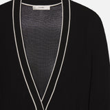 FRAME - The Varsity Cardigan -- Black Multi