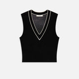 FRAME - The Varsity Vest -- Black Multi