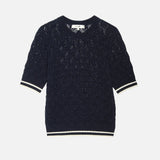 FRAME - The Rookie Crew Sweater -- Navy Multi