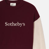 FRAME - Sotheby’s Women's Cashmere Sweater -- Burgundy Multi