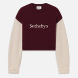 FRAME - Sotheby’s Women's Cashmere Sweater -- Burgundy Multi