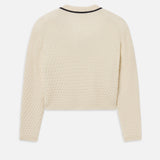 FRAME - Sotheby’s Women's V-Neck Sweater -- Cream