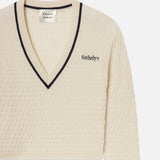FRAME - Sotheby’s Women's V-Neck Sweater -- Cream