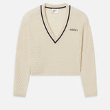 FRAME - Sotheby’s Women's V-Neck Sweater -- Cream