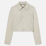 FRAME - The Button Front Jacket -- Soft Mint