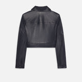 FRAME - The Small Leather Jacket -- Dark Indigo