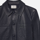 FRAME - The Small Leather Jacket -- Dark Indigo