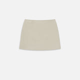 FRAME - The Leather Mini Skirt -- Soft Mint