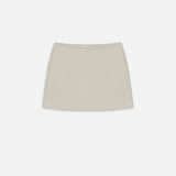 FRAME - The Leather Mini Skirt -- Soft Mint