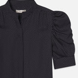 FRAME - The Gillian Top -- Navy Multi