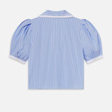 FRAME - The Stripe Sailor Blouse -- Oxford Blue Multi
