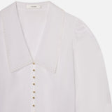FRAME - The Eyelet Sailor Blouse -- White