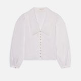 FRAME - The Eyelet Sailor Blouse -- White