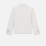 FRAME - The Linen Smart Blazer -- White
