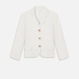FRAME - The Linen Smart Blazer -- White