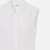 FRAME - The Linen Day Dress -- White