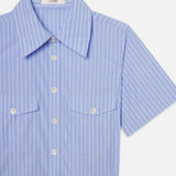 FRAME - The Striped Safari Dress -- Oxford Blue Multi