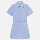 FRAME - The Striped Safari Dress -- Oxford Blue Multi