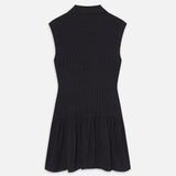 FRAME - The Silk Day Dress -- Navy Multi