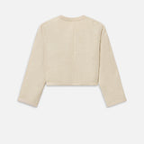 FRAME - The Trim Jacket -- Cream Multi