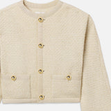 FRAME - The Trim Jacket -- Cream Multi